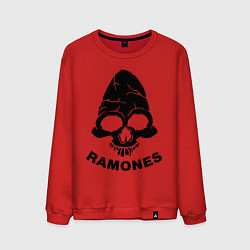 Свитшот хлопковый мужской Ramones, цвет: красный