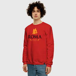 Свитшот хлопковый мужской AS Roma 1927, цвет: красный — фото 2