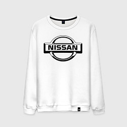 Свитшот хлопковый мужской Nissan club, цвет: белый