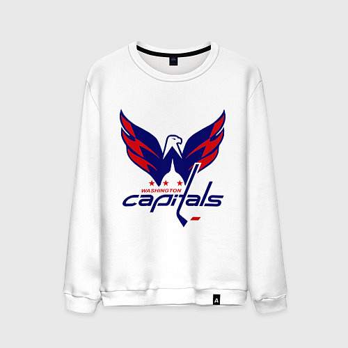 Мужской свитшот Washington Capitals: Ovechkin / Белый – фото 1