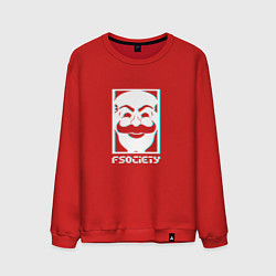 Свитшот хлопковый мужской F society, цвет: красный