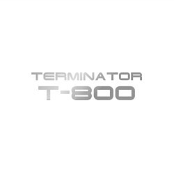 Свитшот хлопковый мужской Терминатор Т-800, цвет: белый — фото 2