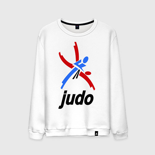 Мужской свитшот Judo Emblem / Белый – фото 1