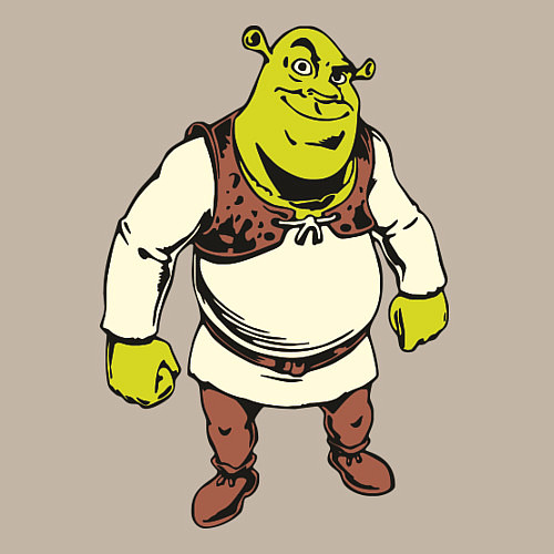 Мужской свитшот Shrek 3 / Миндальный – фото 3