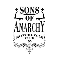 Свитшот хлопковый мужской Anarchy Motorcycle Club, цвет: белый — фото 2