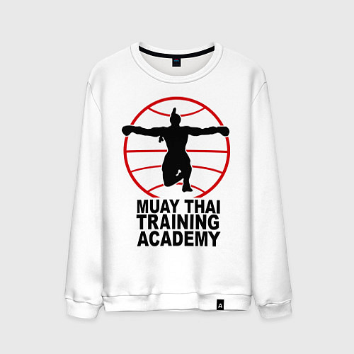 Мужской свитшот Mauy Thai Training Academy / Белый – фото 1