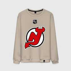 Свитшот хлопковый мужской New Jersey Devils: Kovalchuk 17, цвет: миндальный