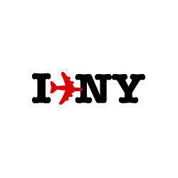 Свитшот хлопковый мужской I flew to New York, цвет: белый — фото 2