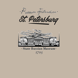 Свитшот хлопковый мужской State Russian Museum, цвет: миндальный — фото 2