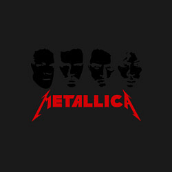 Свитшот хлопковый мужской Metallica (Лица), цвет: черный — фото 2