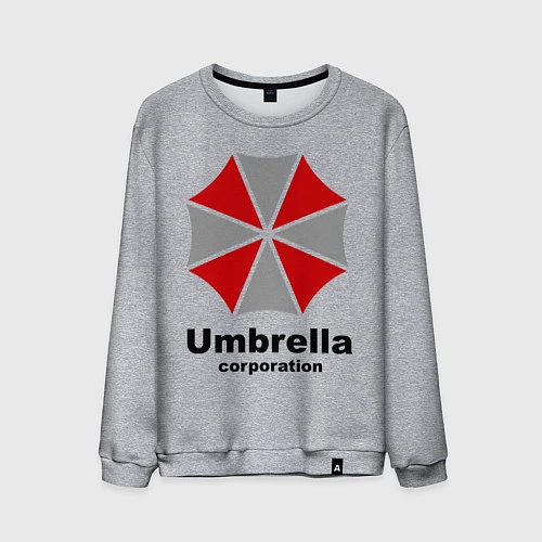 Мужской свитшот Umbrella corporation / Меланж – фото 1