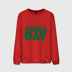 Свитшот хлопковый мужской Green Day, цвет: красный