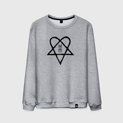 Мужской свитшот HIM: Heartagram