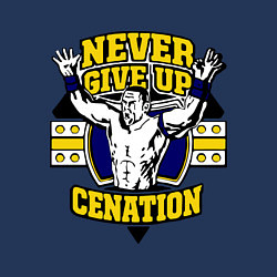 Свитшот хлопковый мужской Never Give Up: Cenation, цвет: тёмно-синий — фото 2