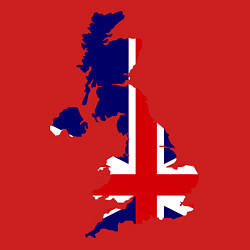 Свитшот хлопковый мужской Великобритания (Great Britain), цвет: красный — фото 2