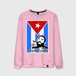 Мужской свитшот Fidel: Viva, Cuba!