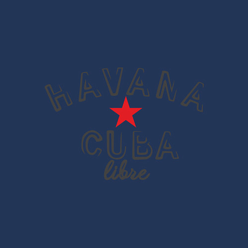 Мужской свитшот Havana Cuba / Тёмно-синий – фото 3