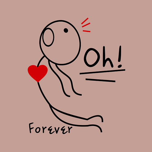 Мужской свитшот Oh: Forever / Пыльно-розовый – фото 3