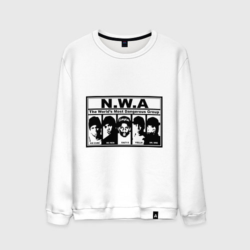 Мужской свитшот NWA / Белый – фото 1
