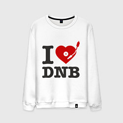 Мужской свитшот I love drum and bass