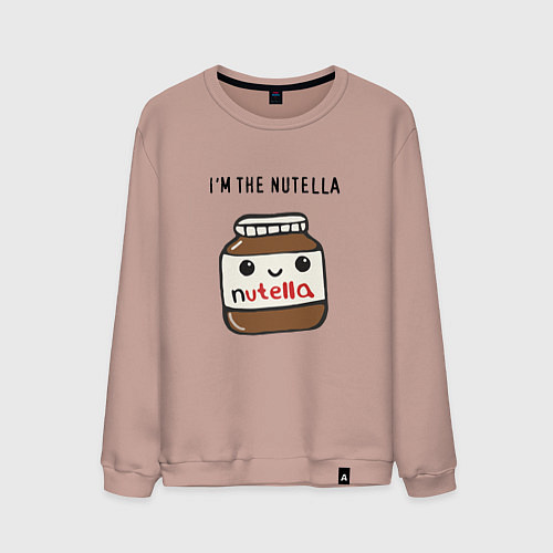 Мужской свитшот Нутелла / Пыльно-розовый – фото 1