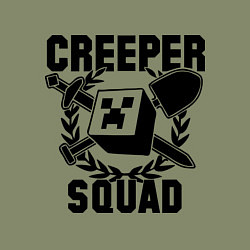 Свитшот хлопковый мужской Creeper Squad, цвет: авокадо — фото 2