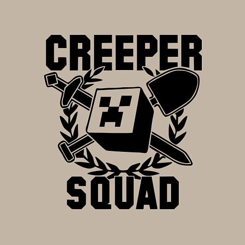 Мужской свитшот Creeper Squad / Миндальный – фото 3