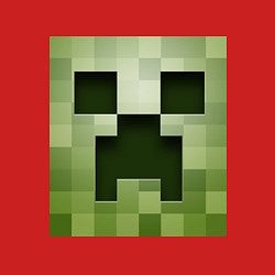 Свитшот хлопковый мужской Мinecraft creeper, цвет: красный — фото 2