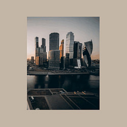 Свитшот хлопковый мужской Moscow City, цвет: миндальный — фото 2
