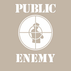 Свитшот хлопковый мужской Public Enemy, цвет: миндальный — фото 2