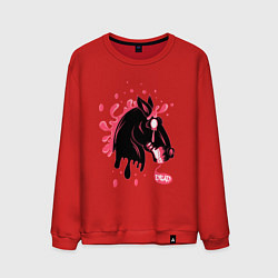 Свитшот хлопковый мужской Dead Horse, цвет: красный
