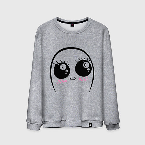 Мужской свитшот Няша / Меланж – фото 1