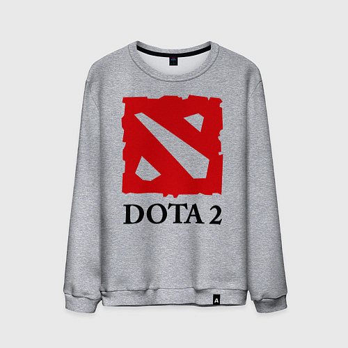 Мужской свитшот Dota 2: Logo / Меланж – фото 1