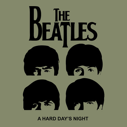 Мужской свитшот A Hard Days Night / Авокадо – фото 3
