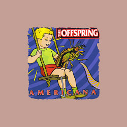 Свитшот хлопковый мужской The Offspring: Americana, цвет: пыльно-розовый — фото 2