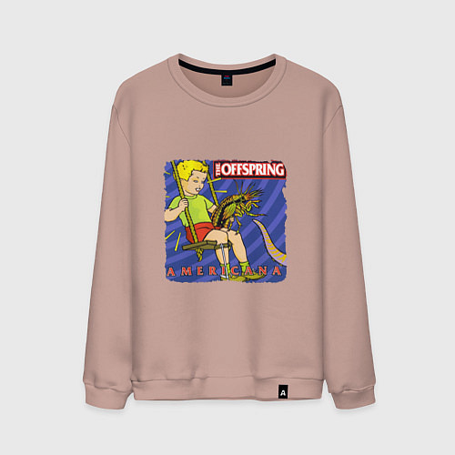 Мужской свитшот The Offspring: Americana / Пыльно-розовый – фото 1