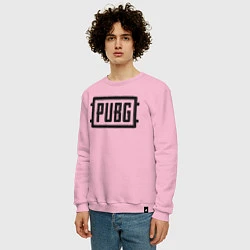 Свитшот хлопковый мужской PUBG, цвет: светло-розовый — фото 2