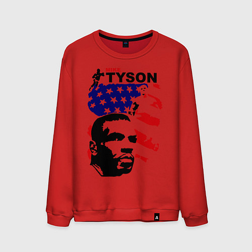 Мужской свитшот Mike Tyson: USA Boxing / Красный – фото 1