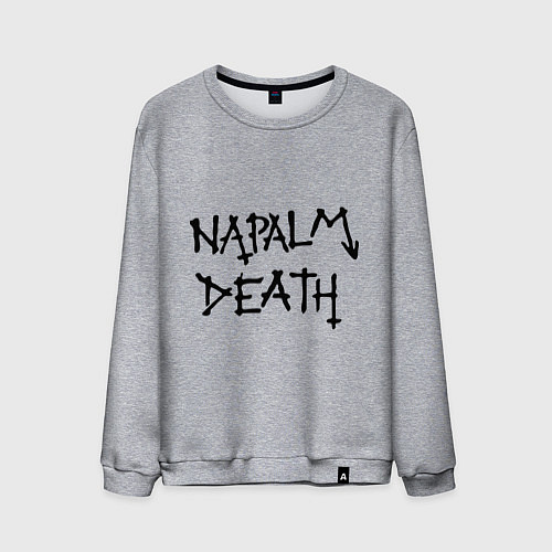 Мужской свитшот Napalm death / Меланж – фото 1