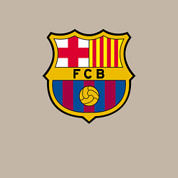 Свитшот хлопковый мужской ФК Барселона, цвет: миндальный — фото 2