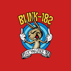 Свитшот хлопковый мужской Blink-182: Fuck you, цвет: красный — фото 2