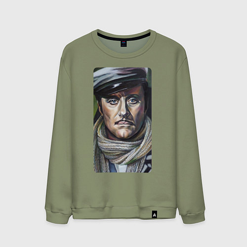 Мужской свитшот Остап Бендер: портрет / Авокадо – фото 1