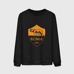 Свитшот хлопковый мужской AS Roma: Autumn Top, цвет: черный