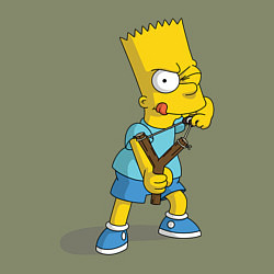 Свитшот хлопковый мужской Bart Bully, цвет: авокадо — фото 2