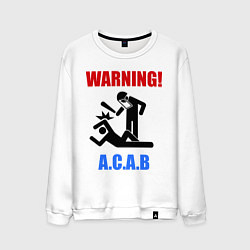 Мужской свитшот Warning A.C.A.B