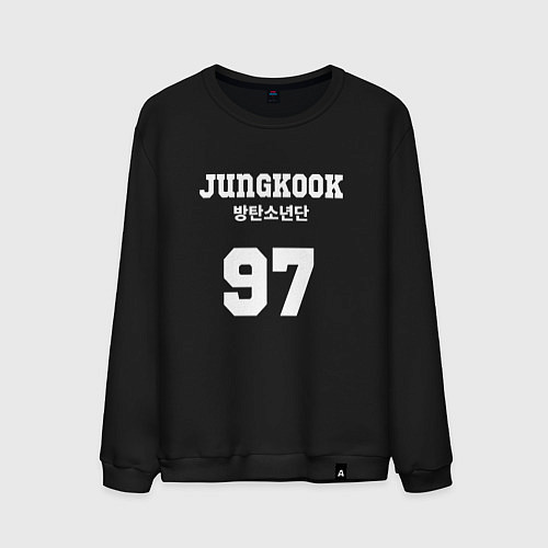 Мужской свитшот Jungkook 97 / Черный – фото 1