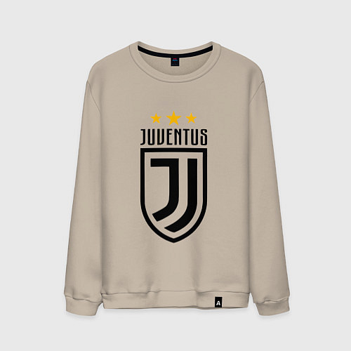 Мужской свитшот Juventus FC: 3 stars / Миндальный – фото 1