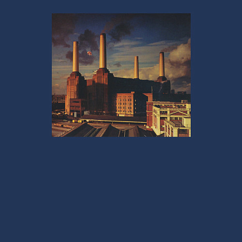 Мужской свитшот Pink Floyd: Animals / Тёмно-синий – фото 3