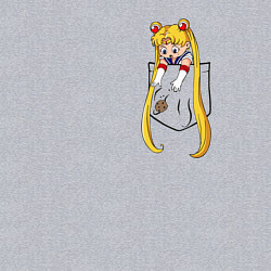 Свитшот хлопковый мужской Little Pocket Moon, цвет: меланж — фото 2