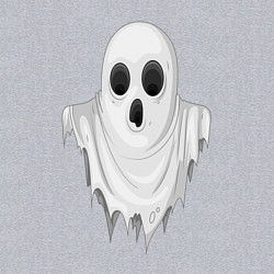 Свитшот хлопковый мужской Привидение, цвет: меланж — фото 2